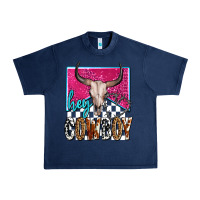 Navy western hey cowboy Urban Heavy Tee - OliviaCreatesArt