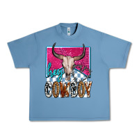 Pebble Blue western hey cowboy Urban Heavy Tee - OliviaCreatesArt