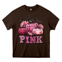 Chocolate Brown in october we wear pink pumpkin Heavy Core Tee - texasbilliewilder