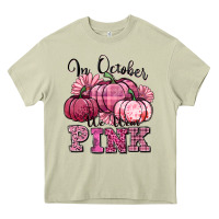 Mossy in october we wear pink pumpkin Heavy Core Tee - texasbilliewilder