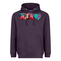 Plum xoxo guarnsey cow Heavyweight Hoodie - AdoDesignShop