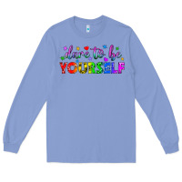 Colony Blue Western Dare To Be Yourself LGBTQ Long Sleeve Tee - BundleAndBundleShop