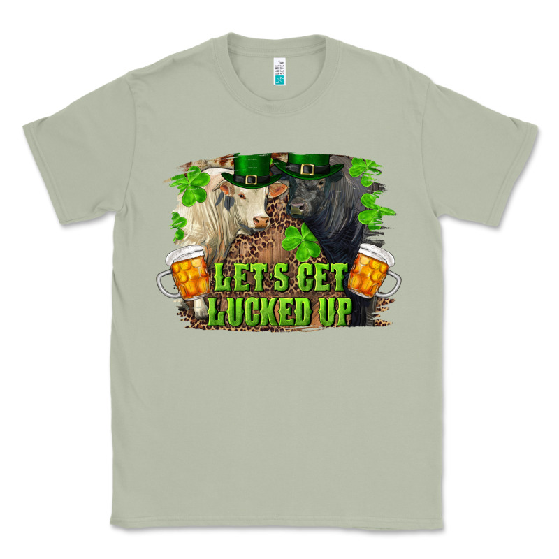 Let's Get Lucked Up Charolais And Black Angus Bull Classic Tee by RanaPortraitStore | Teevron