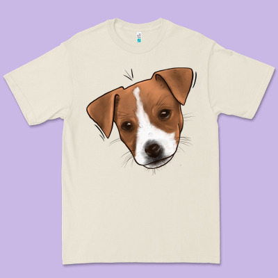 Jack Russel Premium Tee Designed By Jasminsmagicworld