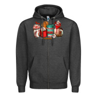 Charcoal Heather baseball coffee cup Zipper Hoodie - AdoDesignShop