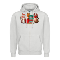 Dove Grey baseball coffee cup Zipper Hoodie - AdoDesignShop