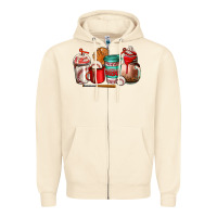 Sandshell baseball coffee cup Zipper Hoodie - AdoDesignShop