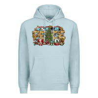 Blue Mist peace Premium Hoodie - SublimationCraftShop