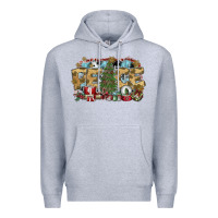 Heather Grey peace Premium Hoodie - SublimationCraftShop