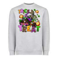 Heather Grey trick rawr treat Heavyweight Sweatshirt - AdoDesignShop