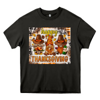 Asphalt Happy Thanksgiving gnomes Heavy Core Tee - NancyCooperArtShop
