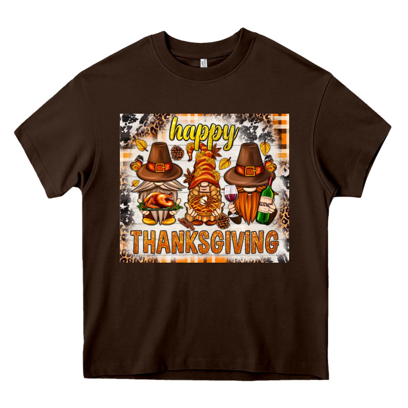 Happy Thanksgiving Gnomes Heavy Core Tee by NancyCooperArtShop | Teevron