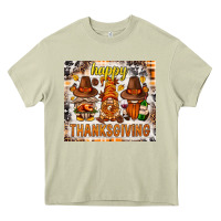 Mossy Happy Thanksgiving gnomes Heavy Core Tee - NancyCooperArtShop