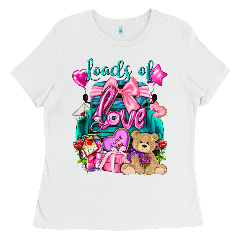 Loads Of Love Truck Valentine's Day Ladies Tee by HowdyJamesFarm | Teevron