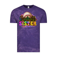 Cloud Purple baseball sister Vintage Tee - OliviaCreatesArt