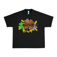 Black St. Patrick's Day shamrocks Urban Heavy Tee - OliviaCreatesArt