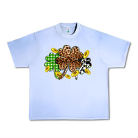 Grape Ice St. Patrick's Day shamrocks Urban Heavy Tee - OliviaCreatesArt