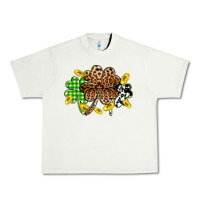 Pistachio St. Patrick's Day shamrocks Urban Heavy Tee - OliviaCreatesArt