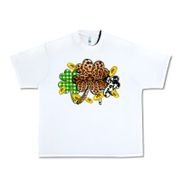 White St. Patrick's Day shamrocks Urban Heavy Tee - OliviaCreatesArt