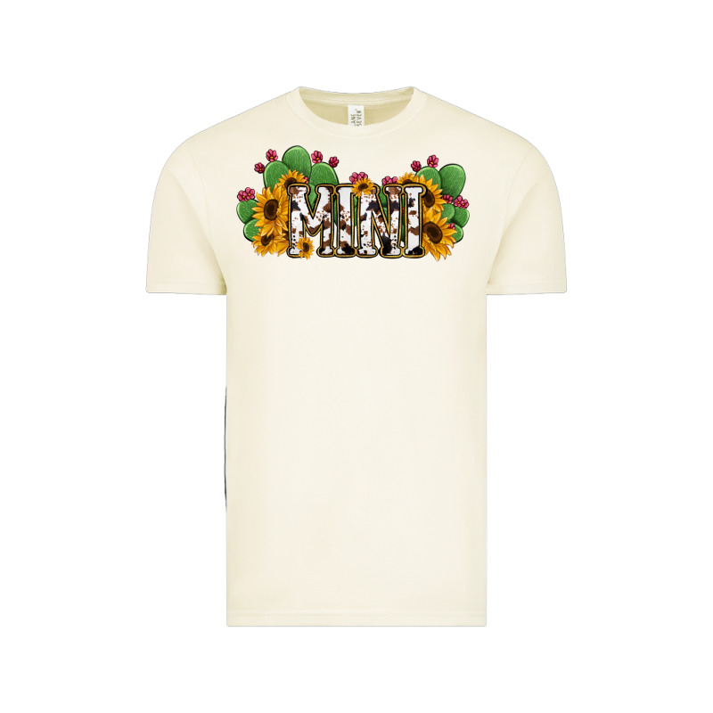 Cactus Cowhide Sunflower Mama And Mini Set Vintage Tee by Jasminsmagicworld | Teevron