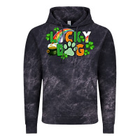 Cloud Black lucky dog St. Patricks Day Vintage Hoodie - FaDigitalArtStudio