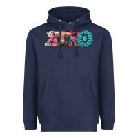 Navy xoxo braunvieh cow Heavyweight Hoodie - AdoDesignShop