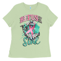 Matcha refuse to sink cancer Ladies Tee - CowGirlArtShop