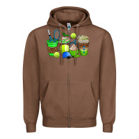 Chestnut tennis coffee cups Zipper Hoodie - AdoDesignShop