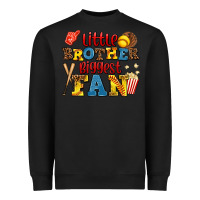 Black little brother biggest fan Heavyweight Sweatshirt - AdoDesignShop