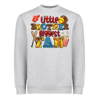 Heather Grey little brother biggest fan Heavyweight Sweatshirt - AdoDesignShop