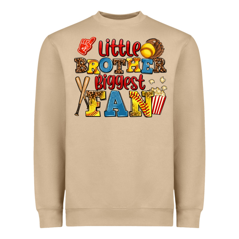 Little Brother Biggest Fan Heavyweight Sweatshirt by AdoDesignShop | Teevron