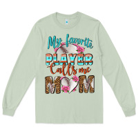 Matcha My Favorite Player Calls Me Mom Long Sleeve Tee - BundleAndBundleShop