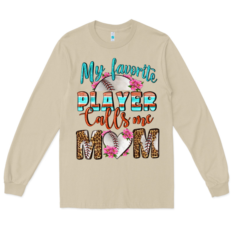 My Favorite Player Calls Me Mom Long Sleeve Tee by BundleAndBundleShop | Teevron