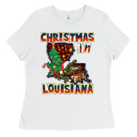 Christmas In Louisiana Ladies Tee | Teevron
