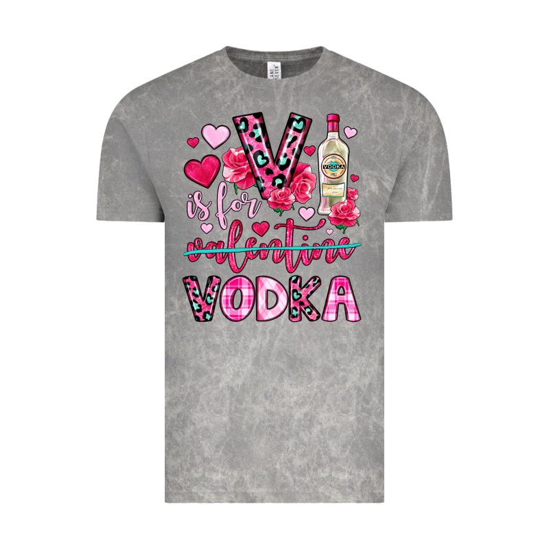 V Is For Vodka Vintage Tee by OliviaCreatesArt | Teevron