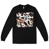 Black cowhide background Long Sleeve Tee - RanaPortraitStore