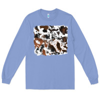 Colony Blue cowhide background Long Sleeve Tee - RanaPortraitStore