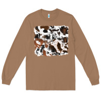 Toasted Coconut cowhide background Long Sleeve Tee - RanaPortraitStore