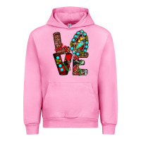 Fuchsia Pink christmas love Urban Hoodie - JahusDesignShop