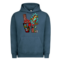 Pigment Midnight Navy christmas love Urban Hoodie - JahusDesignShop