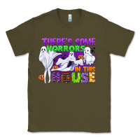 Army Green there is some horrors in this house Classic Tee - CowGirlArtShop