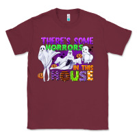 Burgundy there is some horrors in this house Classic Tee - CowGirlArtShop