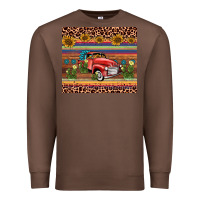 Chestnut truck sunflower leopard Premium Sweatshirt - AdoDesignShop