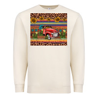 Sandshell truck sunflower leopard Premium Sweatshirt - AdoDesignShop