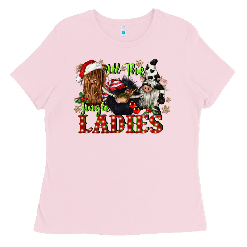 All The Jingle Ladies Ladies Tee by CowGirlArtShop | Teevron