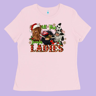 All The Jingle Ladies Ladies Tee Designed By Cowgirlartshop