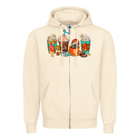 Sandshell American football coffee cups Zipper Hoodie - AdoDesignShop