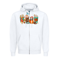 White American football coffee cups Zipper Hoodie - AdoDesignShop