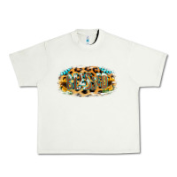 Pistachio Blessed Sunflower Gemstone Urban Heavy Tee - RanaPortraitStore