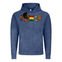 Vintage Denim power juneteenth Vintage Hoodie - FaDigitalArtStudio